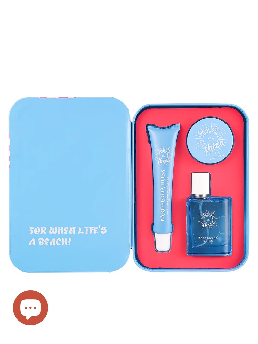Soloenibiza Barcelona Bliss Travel Set Perfume Body Cream Lip Balm New In Box